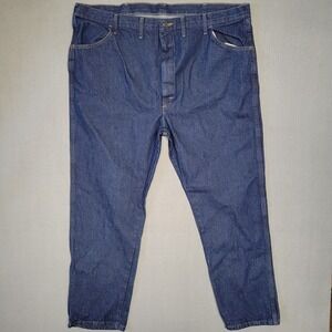 Rustler by Wrangler Mens Jeans 46x32 Regular‎ Fit Straight Leg Dark Wash